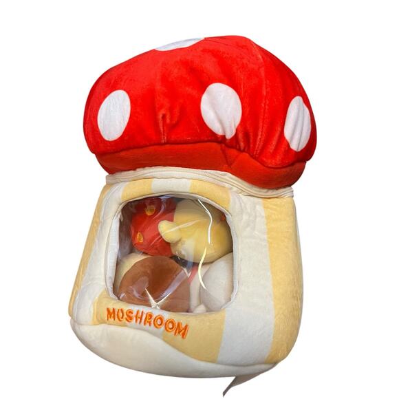 Miniso Life Zippered Mushroom House Happy Foodie with - Picture 1 of 11